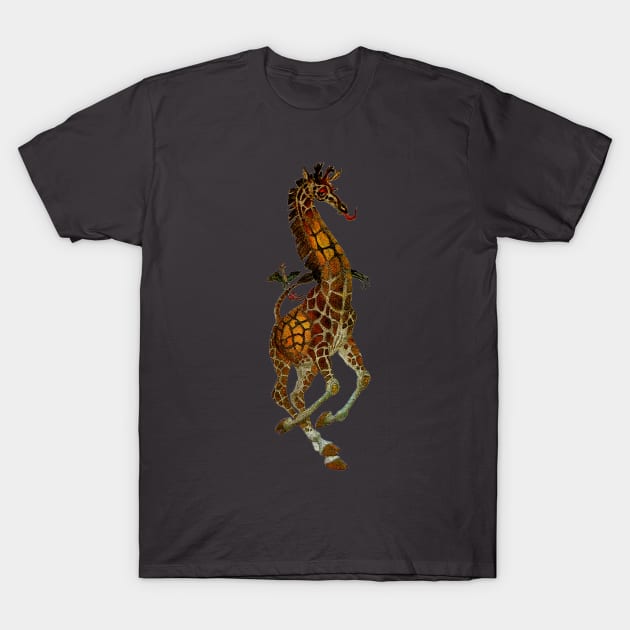 "Giraffe" Oliver Grimley Fine Art T-Shirt by O GRIMLEY